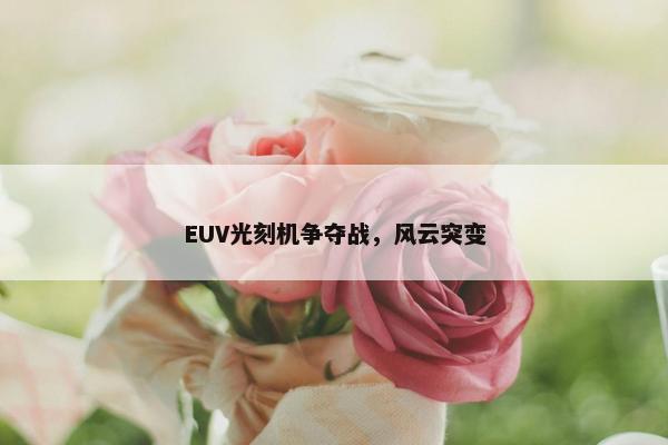 EUV光刻机争夺战，风云突变