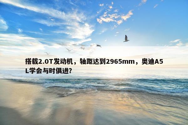 搭载2.0T发动机，轴距达到2965mm，奥迪A5L学会与时俱进？