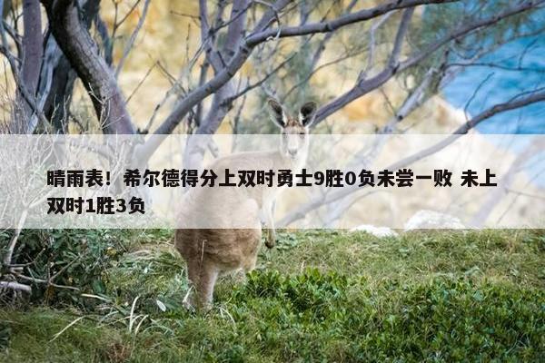 晴雨表！希尔德得分上双时勇士9胜0负未尝一败 未上双时1胜3负