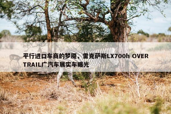 平行进口车商的梦魇，雷克萨斯LX700h OVERTRAIL广汽车展实车曝光