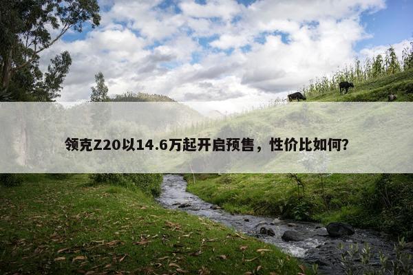 领克Z20以14.6万起开启预售，性价比如何？