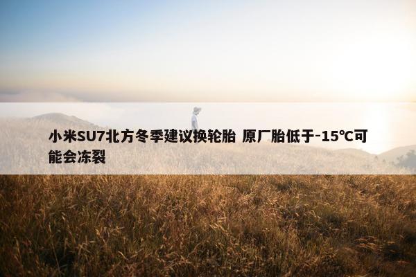 小米SU7北方冬季建议换轮胎 原厂胎低于-15℃可能会冻裂