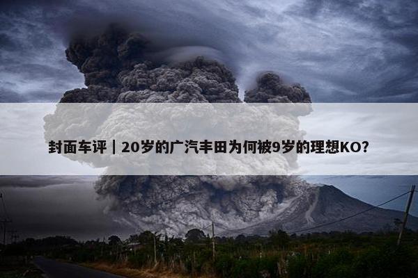 封面车评｜20岁的广汽丰田为何被9岁的理想KO？