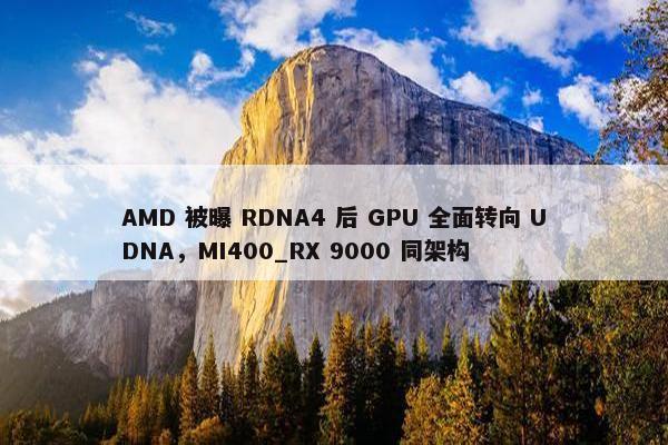 AMD 被曝 RDNA4 后 GPU 全面转向 UDNA，MI400_RX 9000 同架构