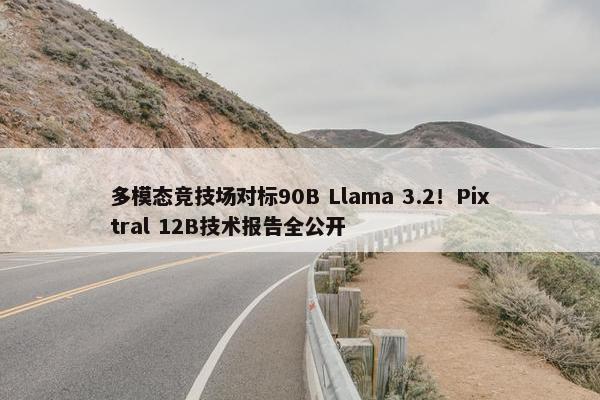 多模态竞技场对标90B Llama 3.2！Pixtral 12B技术报告全公开