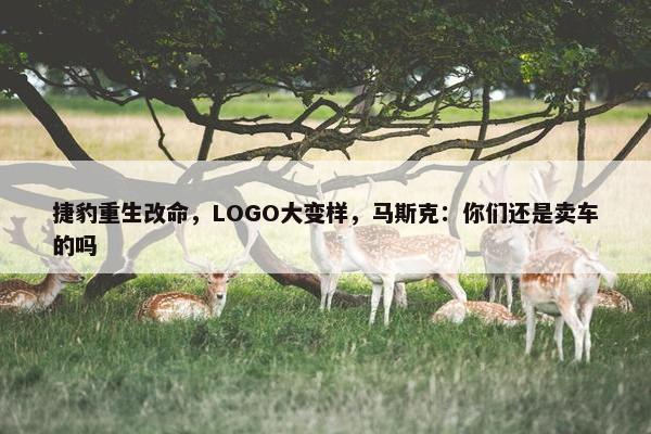 捷豹重生改命，LOGO大变样，马斯克：你们还是卖车的吗