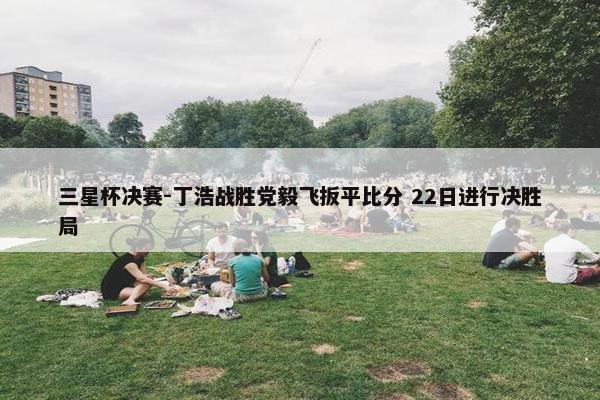 三星杯决赛-丁浩战胜党毅飞扳平比分 22日进行决胜局