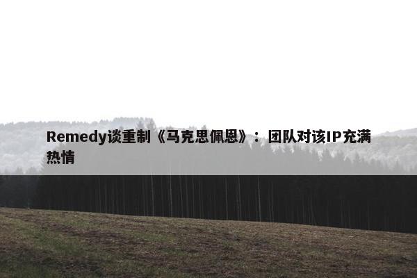 Remedy谈重制《马克思佩恩》：团队对该IP充满热情