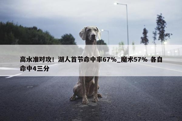 高水准对攻！湖人首节命中率67%_魔术57% 各自命中4三分